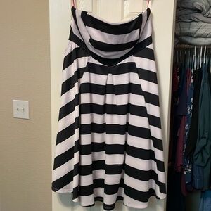 Black and White Striped Dress
